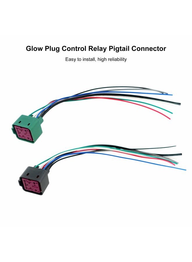 Nahntaipy Powerstroke Diesel Glow Plug Control Relay Connector Wiring Fits for Ford E-350 E-450 F-250 F-350 F-450 F-550 F650 F750 6.0L 6.4L 7.3L Replace 4C3Z12B568AA YC3Z12B533AA DY876 YC3Z12B533AA - Image 5