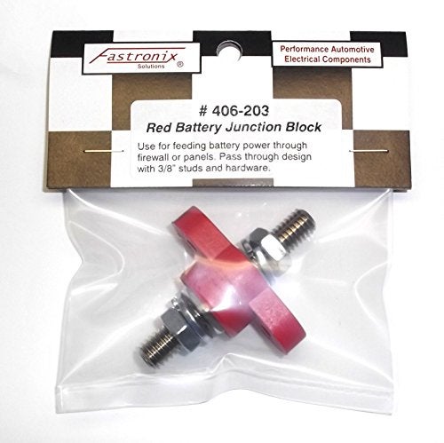 Fastronix Solutions Fastronix 3/8" Red Remote Battery Terminal Feed Thru - Image 2