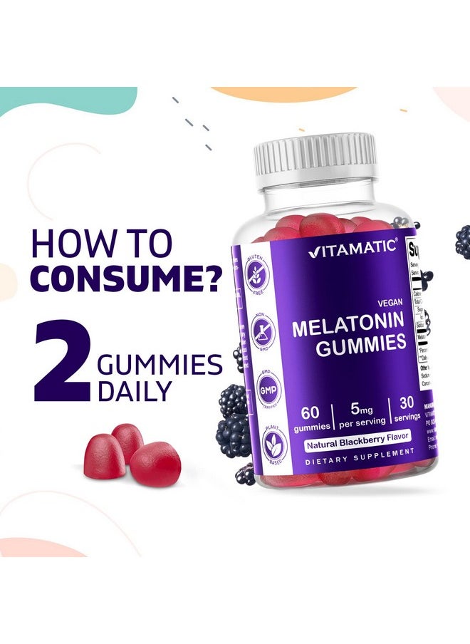 Vitamatic Melatonin Gummies for Kids & Adults - (2.5mg 5mg & 10mg Doses) - 60 Vegan Gummies - pzsku/ZAA56AD89A8E7268DC33CZ/45/_/1739883221/819bc557-1bb9-40af-a34b-17201b9c2ce2