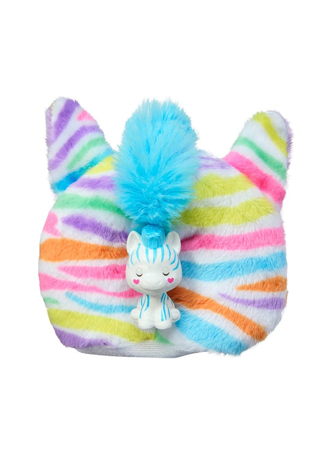 Barbie Cutie Reveal Doll & Accessories with Rainbow Zebra Plush Costume & 10 Surprises Including Color Change, Color Dream Series  - Image 4