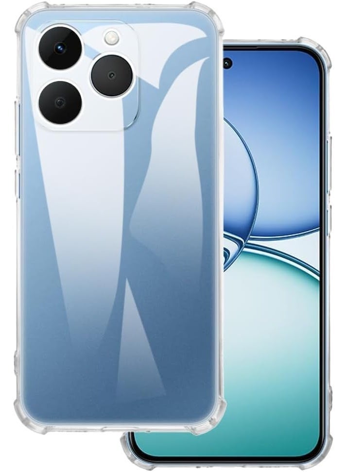 Muzz Back Cover for Realme 15T 5G Transparent Mobile Back Case Shock Proof Design Camera Edges Protection Crystal Clear Phone Case Silicon Soft TPU and Flexible Bumper Mobile Case (Realme 15T 5G) - Image 1