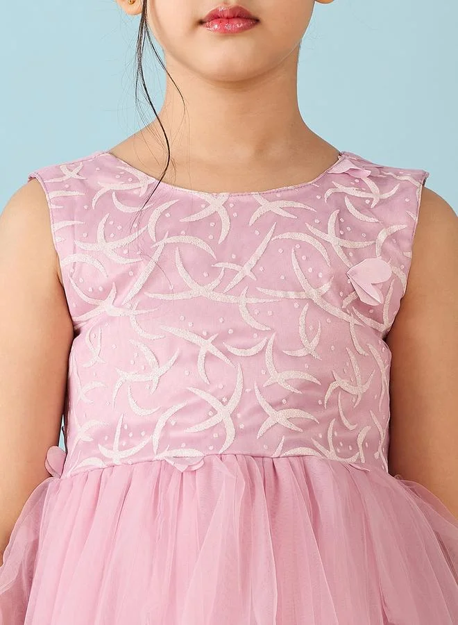 Stylo Bug Stylo Bug Embellished Layered A-Line Dress