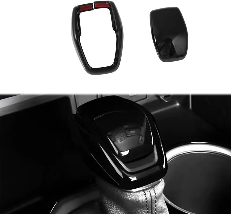 Hyorabyn إكسسوارات سيارة مناسبة لتويوتا هايلاندر 2020~2023 وتويوتا RAV4 2019-2023 2024 2025 غطاء رأس مقبض ذراع تغيير السرعات ABS أسود - Image 1