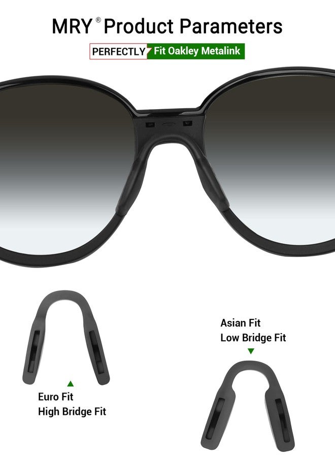 وسادات أنف بديلة من Mryok لنظارات Oakley Metalink OX8153 - أسود، مقاس آسيوي - Image 2