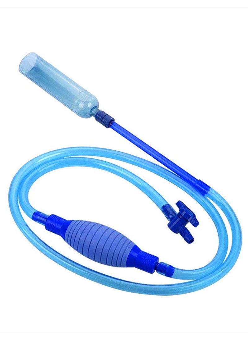 Generic Aquarium Water Changer Gravel Cleaner 2.5M Long PVC Pipe with Flow Control Tap for Fish Tank Easy Siphon Suction Device High Strength Convenient Aquarium Accessories  - Image 1