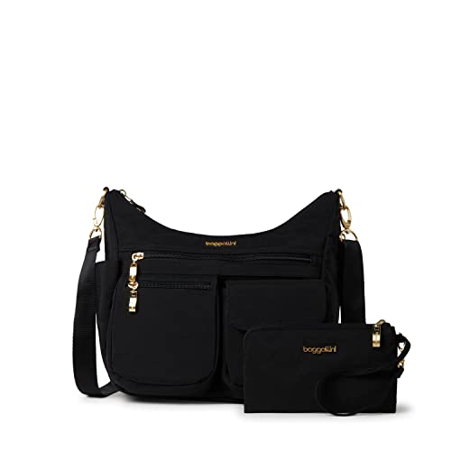 Baggallini womens Modern Everywhere Bag, Black W/ Gold Hardware, One Size US - Image 1
