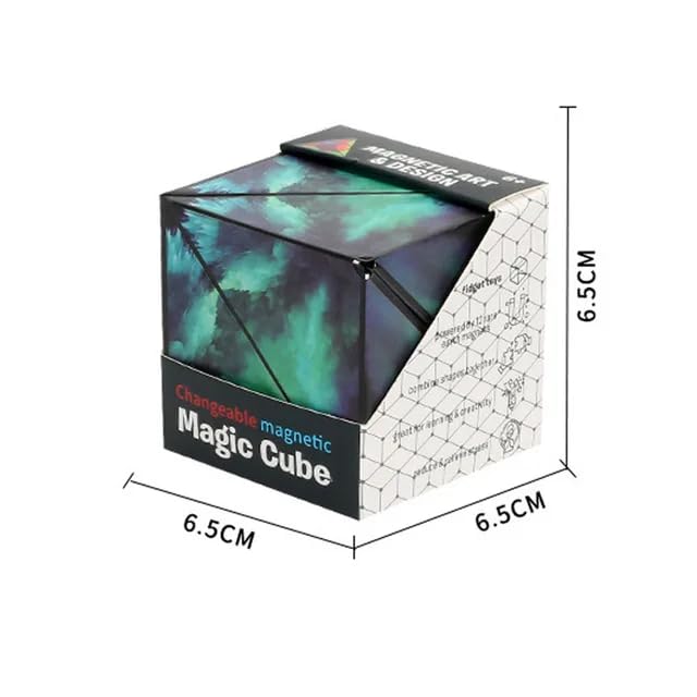 Sawkirp Darshraj Pack of 1 Piece 72 Transformation Galaxy Pattern Infinity Cube, Triangle Puzzle Set, Geometric Origami Fidget Toys, Multi-Color - Image 2
