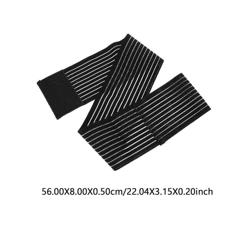 2Pcs Adjustable Black Ankle Support Brace Breathable Anti Skid Protective Covers for Sports - Image 3