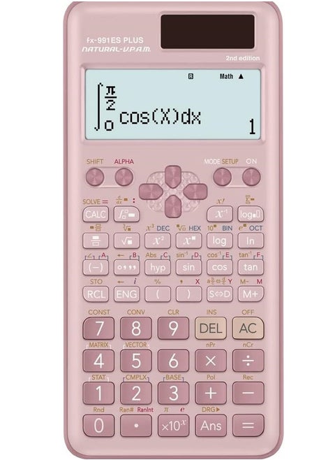 Fx-991Es Plus Series Scientific Calculator 2nd Edition Pink