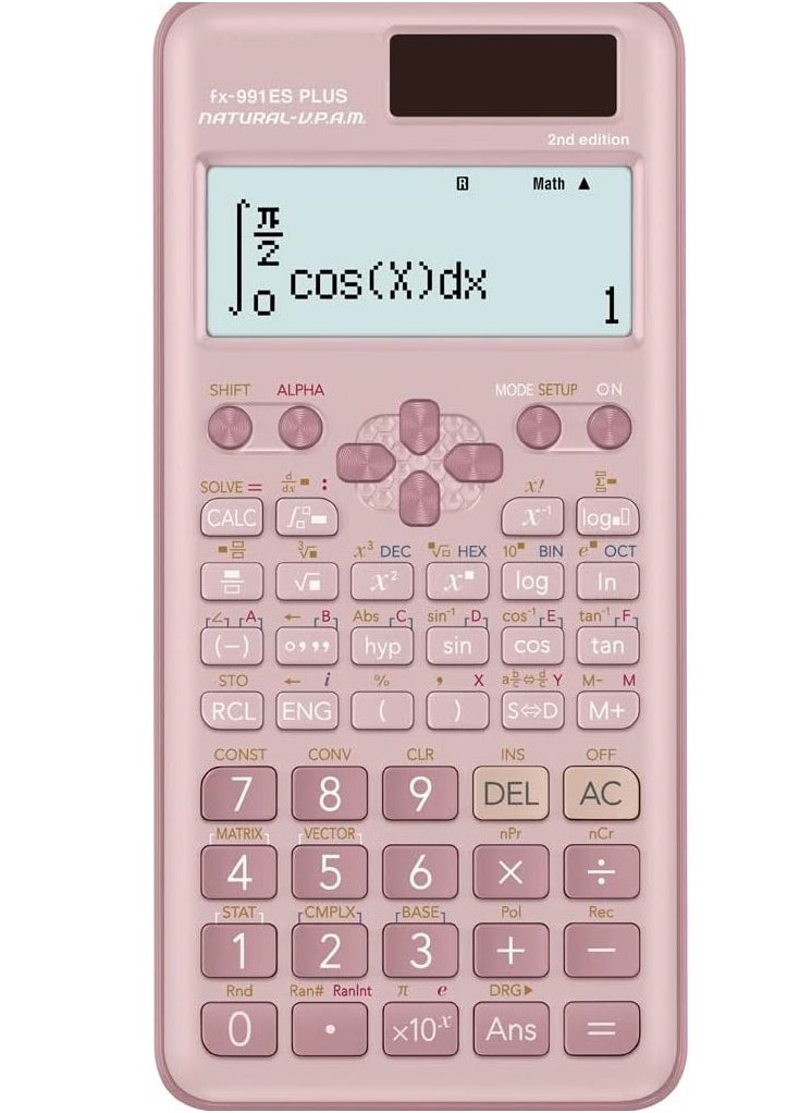 Generic Fx-991Es Plus Series Scientific Calculator 2nd Edition Pink  - Image 1