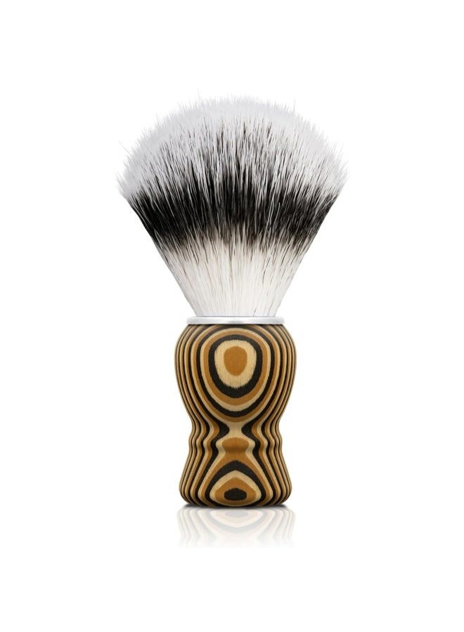 Kikc KIKC Hand Crafted Shaving Brush for Vegans, Synthetic Hair Bristle for Wet Shave, Comfortable Handle, Suitable for Leg Shaving - Image 1
