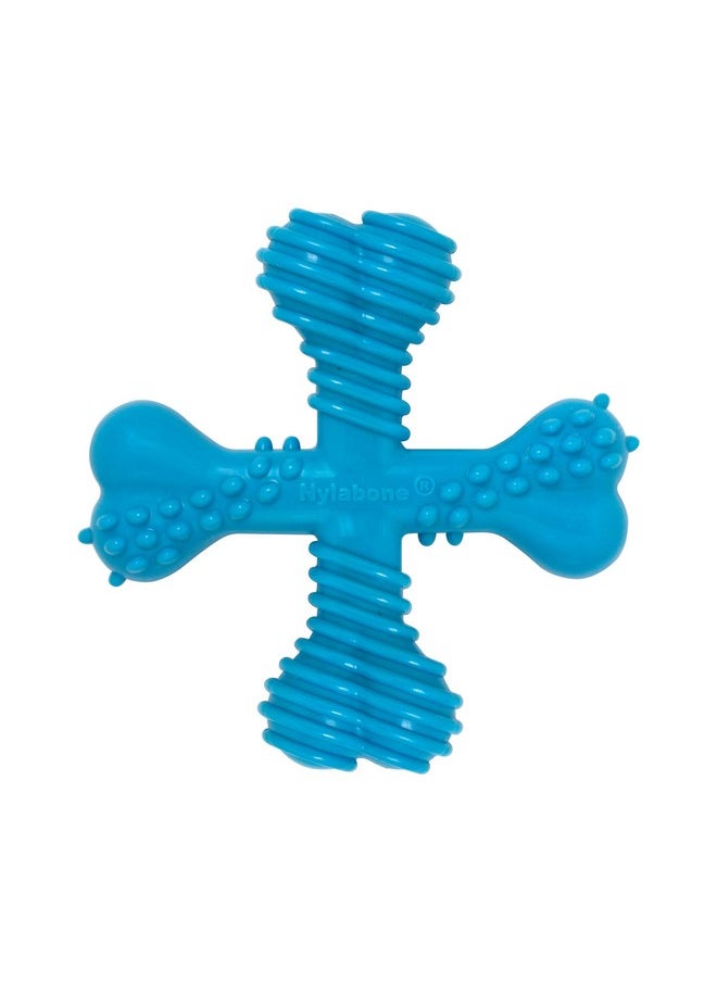 Nylabone Nylabon Power Chew Comfort Hold X Bone Chew Toy For Dogs, Beef Flavor, Small  Up To 25 Lbs. (1 Count)  - Image 1