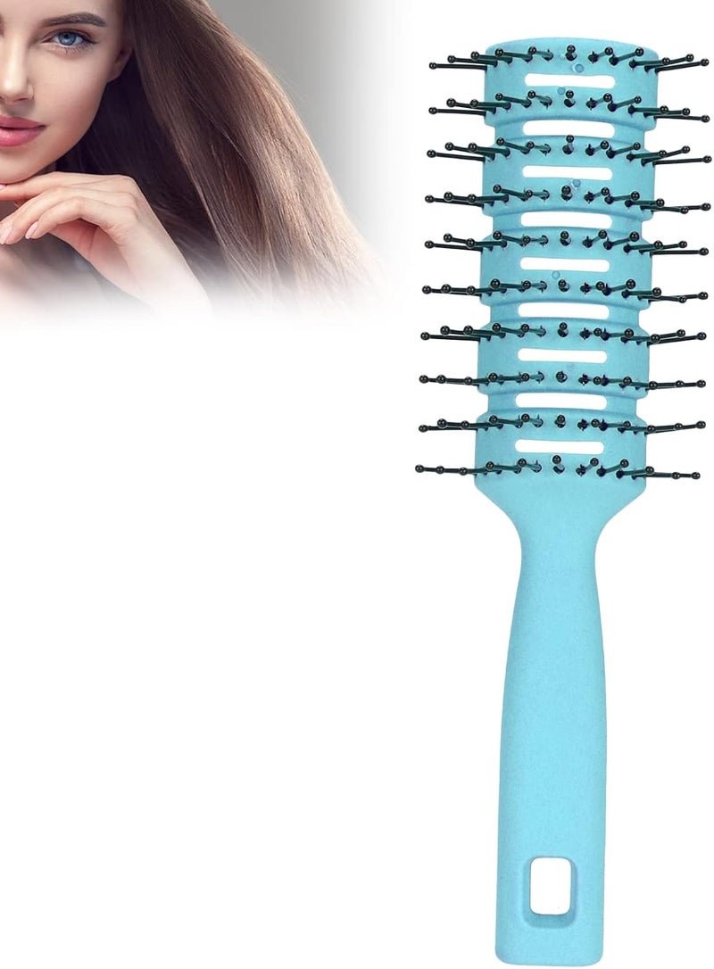 Antistatic Hairbrush Vent Massage Brush Styling and Blow Dryer Nonslip Ventilated Hair Brushes for Men and Women Detangling Brush For Daily Styling blue