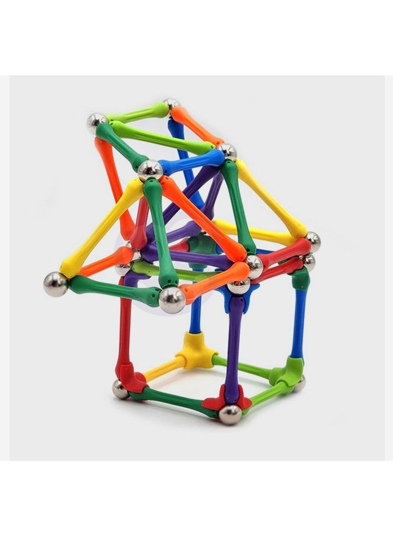 Toyland Magnetic Building Sticks & Balls Construction Set – 70 Pieces Educational Toy for Kids. - Image 2