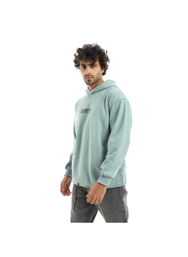 Caesar Men's oversized hoodie with hood and printed sides and sleeves - Image 2