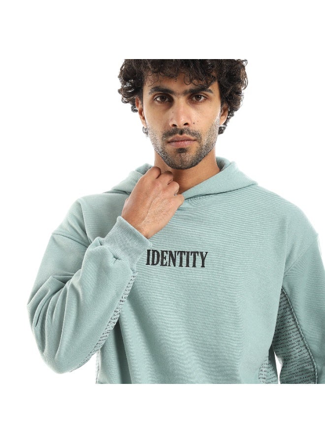 Caesar Men's oversized hoodie with hood and printed sides and sleeves - Image 5