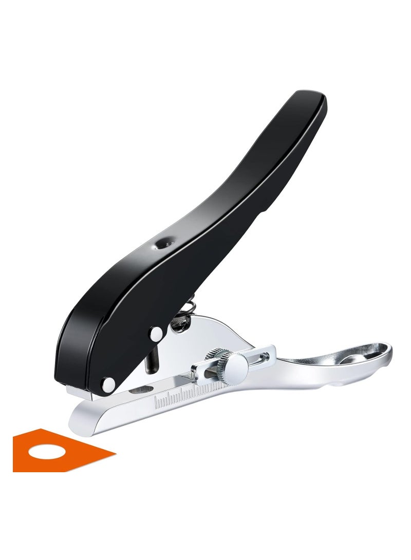 Portable Heavy-Duty Single Hole Punch for Cards and Cardboard (1/4 inch-6mm) - Durable and Easy-to-Use - Image 1