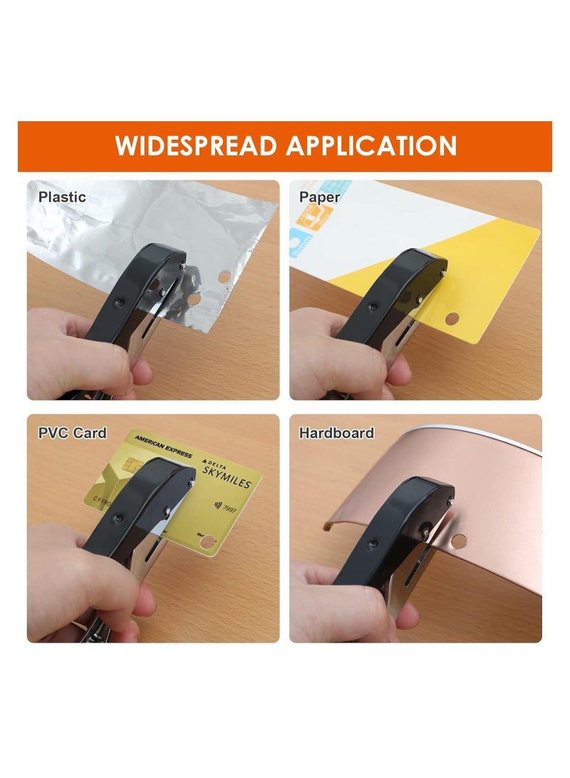 Portable Heavy-Duty Single Hole Punch for Cards and Cardboard (1/4 inch-6mm) - Durable and Easy-to-Use - Image 3