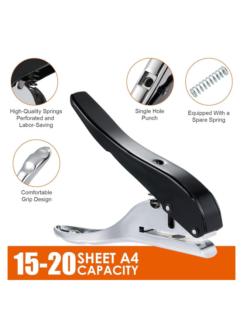 Portable Heavy-Duty Single Hole Punch for Cards and Cardboard (1/4 inch-6mm) - Durable and Easy-to-Use - Image 5
