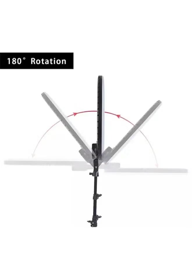 التخطيط إضاءة حلقية ناعمة بتقنية LED مقاس 22 بوصة مع حامل ثلاثي القوائم وحامل للهاتف - إضاءة حلقية قابلة للتعتيم مقاس 10 بوصات للمكياج، صور السيلفي، يوتيوب، تيك توك، زووم، تسجيل الفيديو، البث المباشر - 3 أوضاع إضاءة، تعمل بمنفذ USB - Image 3