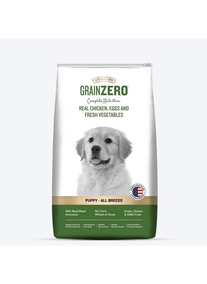  جرين زيرو طعام جاف للكلاب الصغيرة من Signature Grain Zero Real Chicken, Egg and Vegetables، 12 كجم  - Image 1