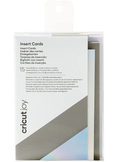 Cricut Joy Holographic Insert Cards Gray And Silver  - Image 1