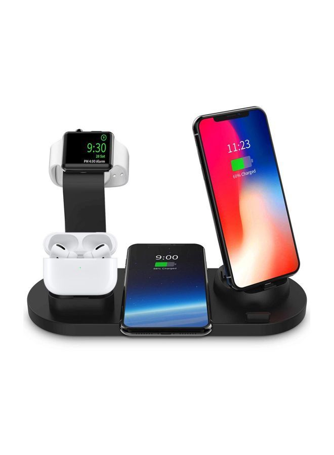 NIBEMINENT 4-In-1 Wireless Charging Stand Black - Image 2