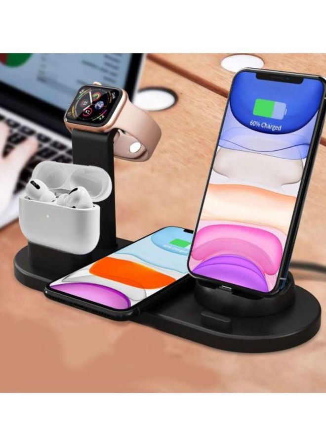 NIBEMINENT 4-In-1 Wireless Charging Stand Black - Image 3