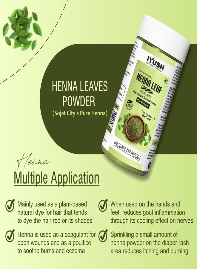 IYUSH Herbal Ayurveda Henna Powder for Hair - 250gm | Heena Mehandi for Hair | Mehandi Powder for Hair | Mehendi Powder Natural | Heena Mehandi for Hair Organic | Henna Powder Organic | Hair Colour | - Image 2