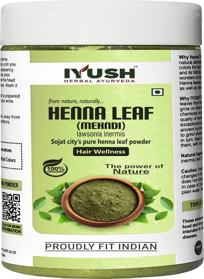 IYUSH Herbal Ayurveda Henna Powder for Hair - 250gm | Heena Mehandi for Hair | Mehandi Powder for Hair | Mehendi Powder Natural | Heena Mehandi for Hair Organic | Henna Powder Organic | Hair Colour | - Image 1