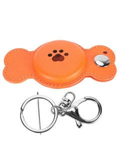 Thoraya Item Finder Case Multifunctional Prevent Loss Soft Durable for Airtag Tracking Device Holder for Travel Car Key Orange  - Image 1