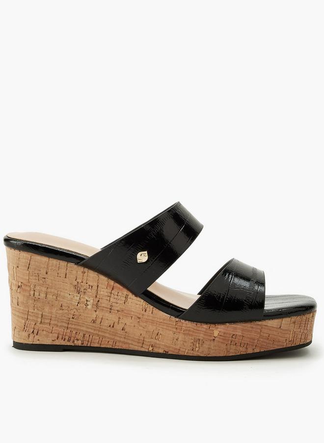 Surestep Women Textured Wedge Heel Sandals - Image 3