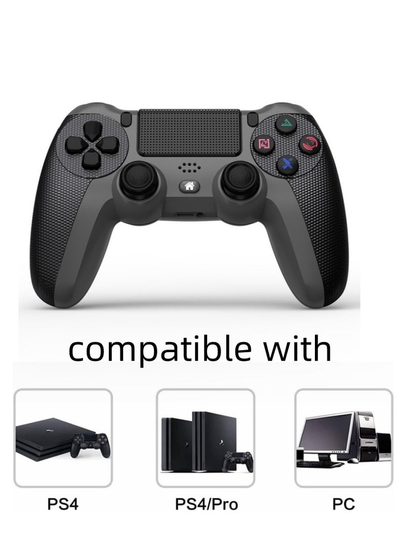 XICEN Wireless Controller for PS4/PS4 Slim/PS4 Pro/PC, Anti-Slip Gamepad Hand Joystick with USB Cable & Dual Vibration & Clickable Touchpad & Audio Function & LED Light - Image 3