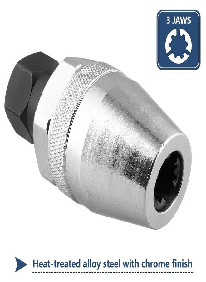 Saipe Damaged Bolt and Stud Extractor Tool 3/8" Drive Broken Stud Remover Bolt Extractor Fit 1/4" to 1/2" Rounded Studs for Broken, Rounded Off, Painted Over, and Rusted Tight Bolts - Image 2
