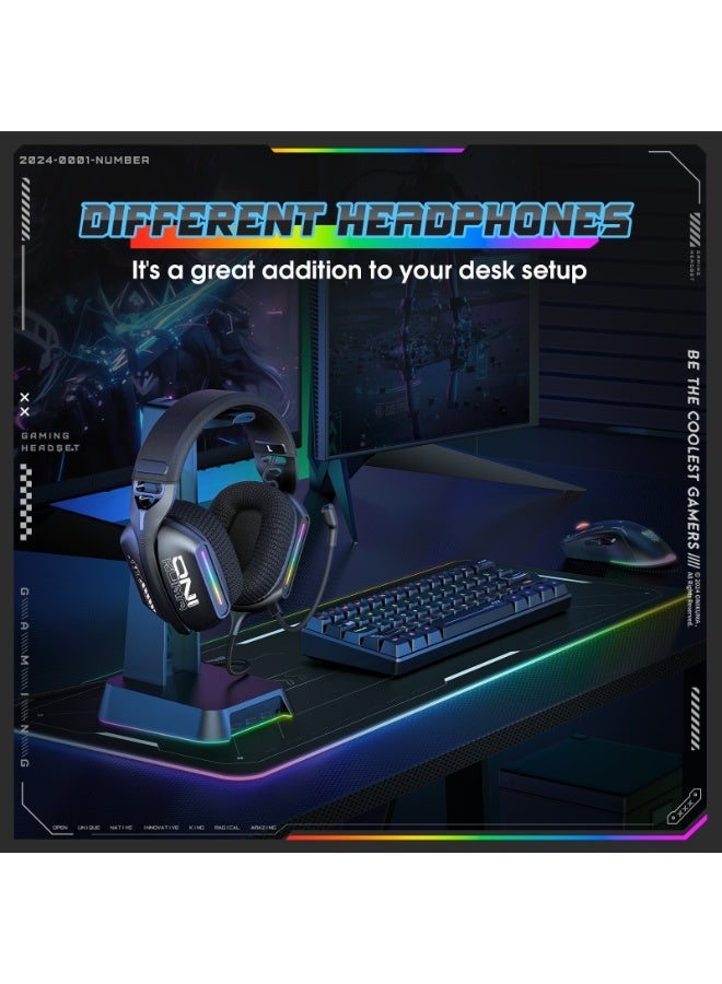 ONIKUMA X12 RGB Gaming Headset – 40mm HD Sound, 360° Mic, Memory Foam Comfort - Image 4