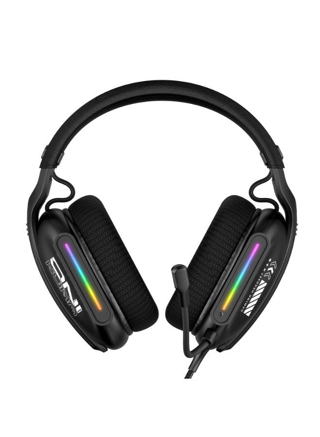 ONIKUMA X12 RGB Gaming Headset – 40mm HD Sound, 360° Mic, Memory Foam Comfort - Image 3