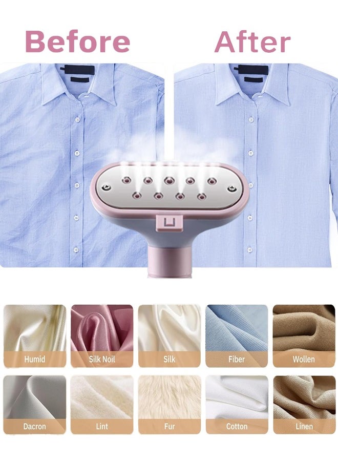 Joshberg Steamers for Clothes,2000W Vertical Clothes Garment Steamer with Adjustable Rod,Ironing Board and Clothing Hanger,35-Second Fast Heating, 1.8L Water Tank,11 Steam Settings,Ideal For Home And Business Use (Pink)  - Image 3