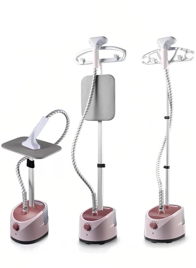 Joshberg Steamers for Clothes,2000W Vertical Clothes Garment Steamer with Adjustable Rod,Ironing Board and Clothing Hanger,35-Second Fast Heating, 1.8L Water Tank,11 Steam Settings,Ideal For Home And Business Use (Pink)  - Image 1