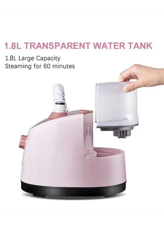 Joshberg Steamers for Clothes,2000W Vertical Clothes Garment Steamer with Adjustable Rod,Ironing Board and Clothing Hanger,35-Second Fast Heating, 1.8L Water Tank,11 Steam Settings,Ideal For Home And Business Use (Pink)  - Image 5