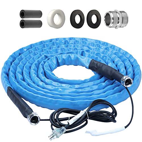 RVMATE Heated Water Hose for RV 50FT 20 Antifreeze Heated RV Water Hose with Energy Saving Thermostat for RVCamperHomeGarden RV Accessories