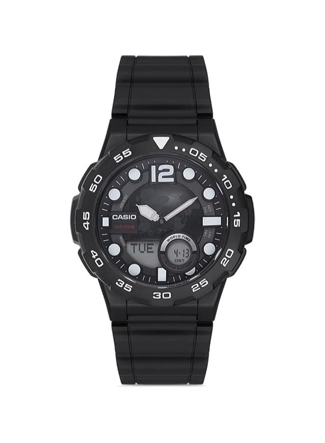 Casio World Time Casual Mens Watch AEQ-100W-1AVDF, Analog - Image 4
