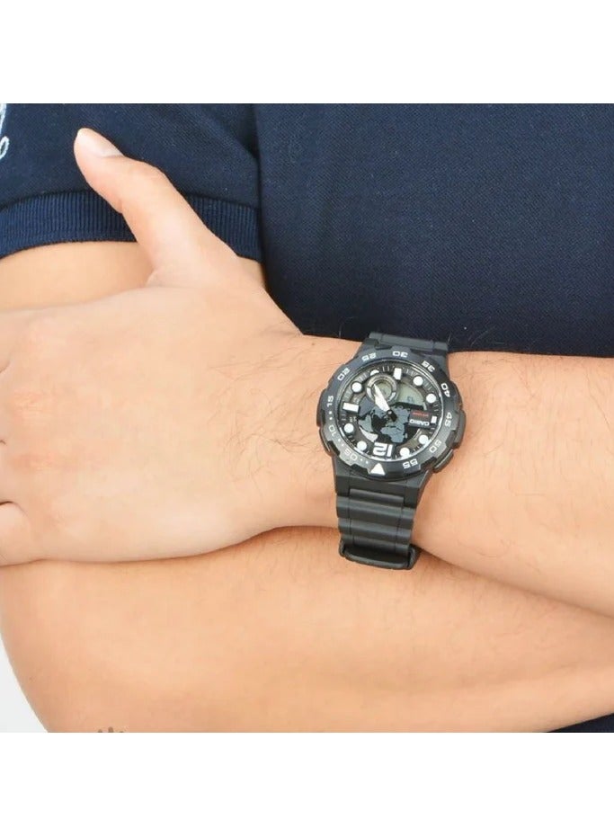 Casio World Time Casual Mens Watch AEQ-100W-1AVDF, Analog - Image 5