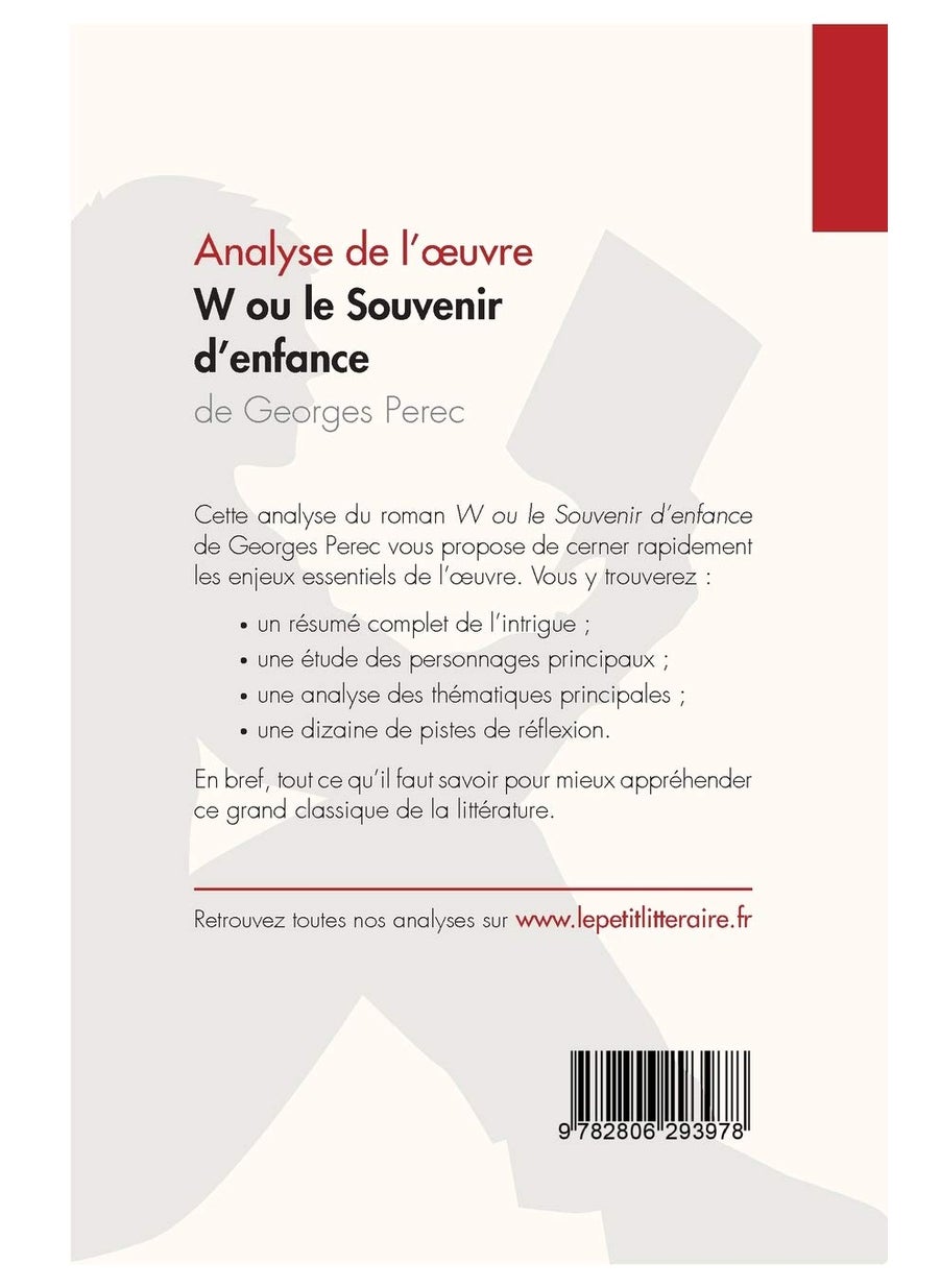 W ou le Souvenir d'enfance de Georges Perec (Analyse de l'oeuvre): Analyse complète et résumé détaillé de l'oeuvre  - Image 2