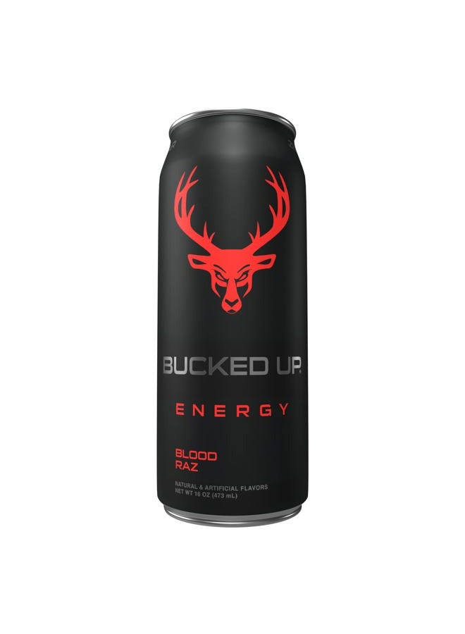 Bucked Up مشروب الطاقة 300 ملغ (بلود راز) (12 عبوة) - Image 2