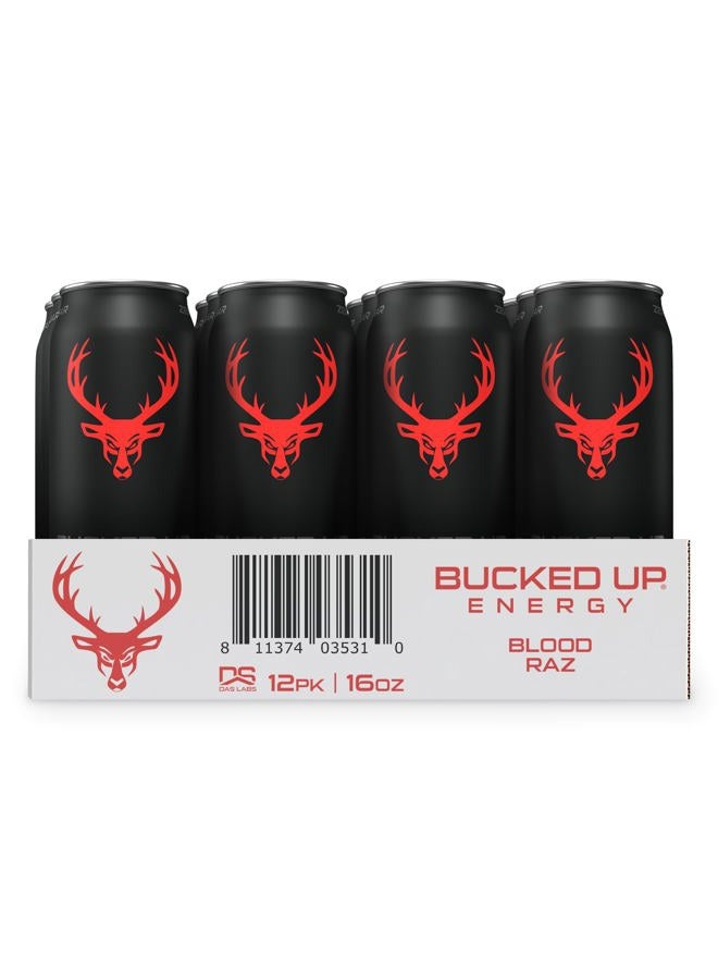 Bucked Up مشروب الطاقة 300 ملغ (بلود راز) (12 عبوة) - Image 5