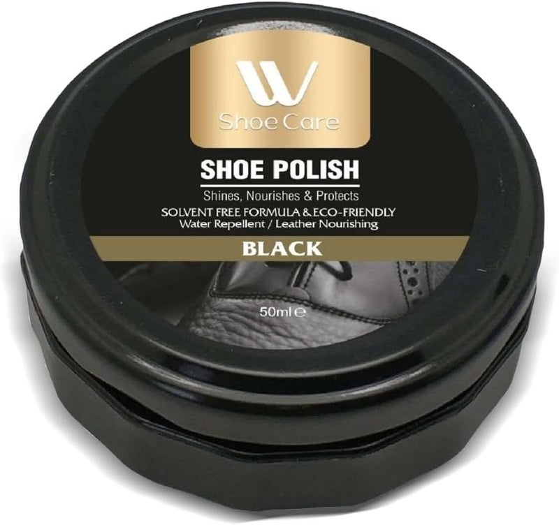 WBM W Shoe Care Black Boot  Shoe Shine Polish50ml - Image 1