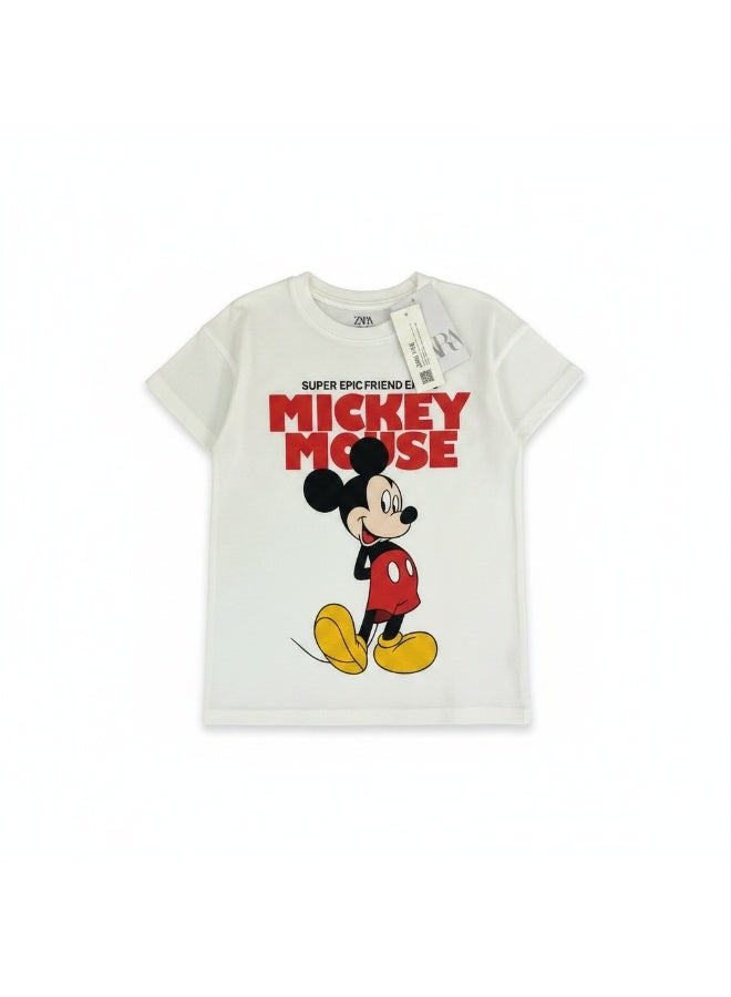 ZARA Kids Mickey Mouse 'Super Epic Friend' 2-Piece Set (T-Shirt & Shorts) - Original - Image 4