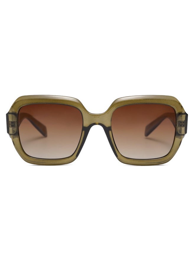 Sojos Trendy Square Polarized Sunglasses For Womens Mens,Retro Polygon Plastic Frame Designer Inspired Sun Glasses Sj2310  - Image 3