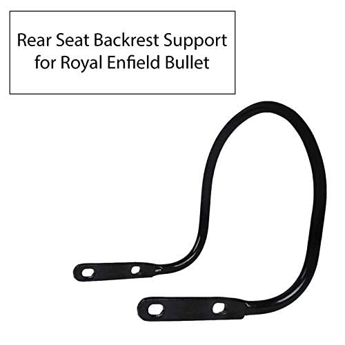 Autovea Hard Metal Heavy Duty Bike Rear Seat Handle Support, Black for Royal Enfield Classic 350, Rexine and Steel - Image 4