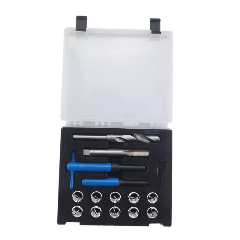 15Pcs M16 X 2 Thread Repair Kit Helicoil Compatible 16mm Damaged Threads The color of the handle is random. - Image 1